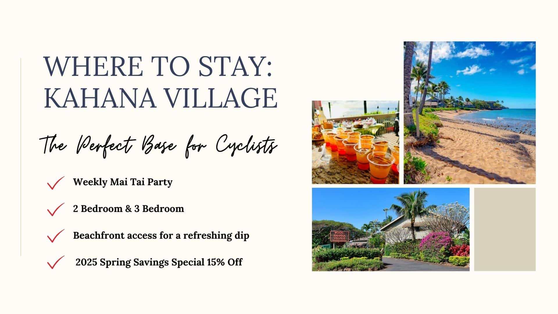 Where to Stay: Kahana Village – The Perfect Base for Cyclists